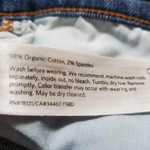 Eileen Fisher Women's Organic Cotton Straight Leg Stretch Denim Ankle Jeans - Picture 11 of 12